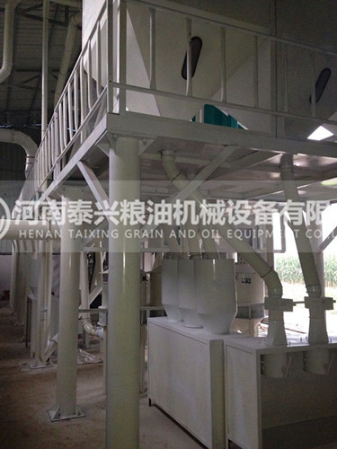 河南新鄉(xiāng)50噸玉米加工設備安裝案例